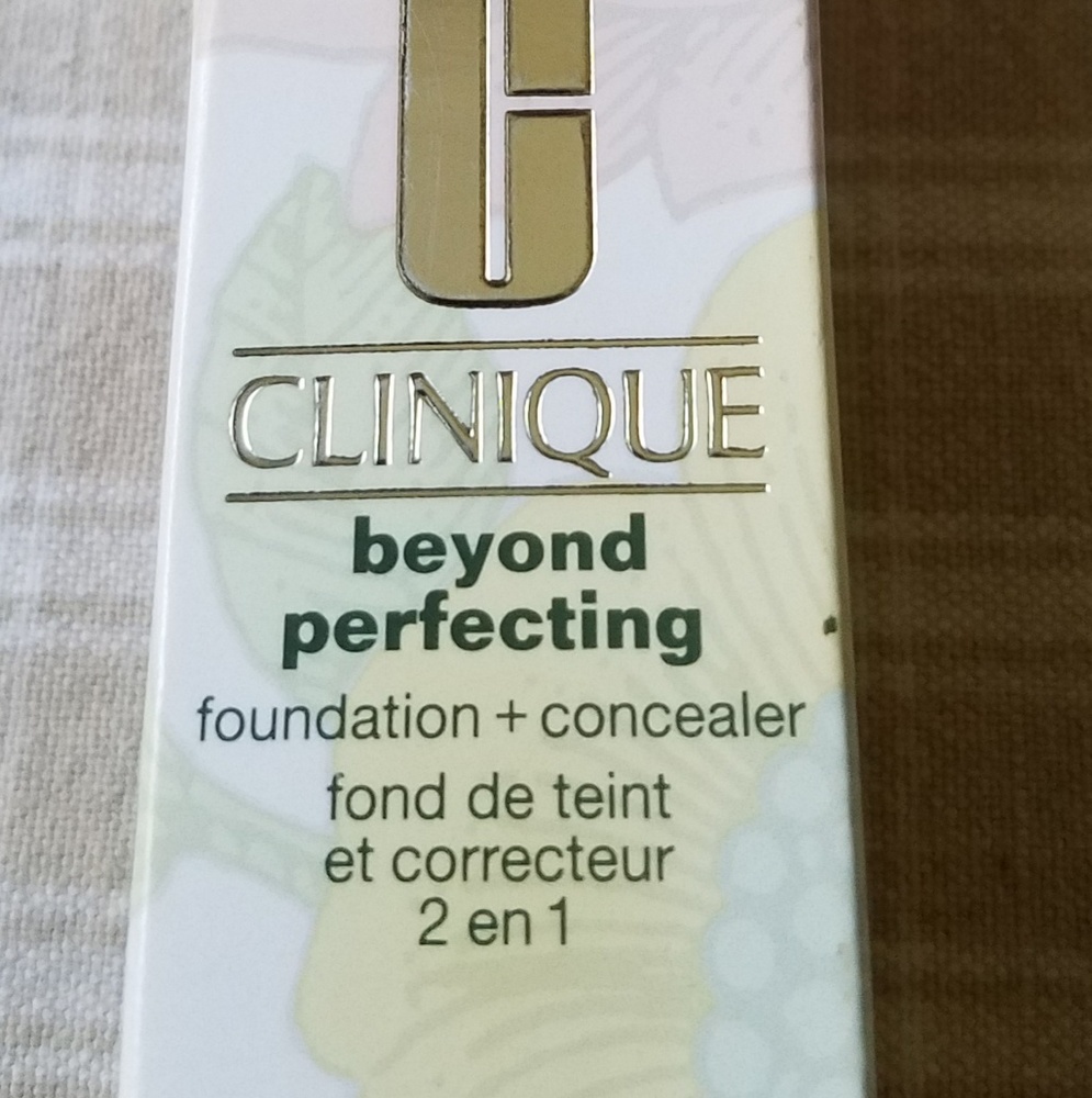 Clinique Beyond Perfecting foundation + concealer.